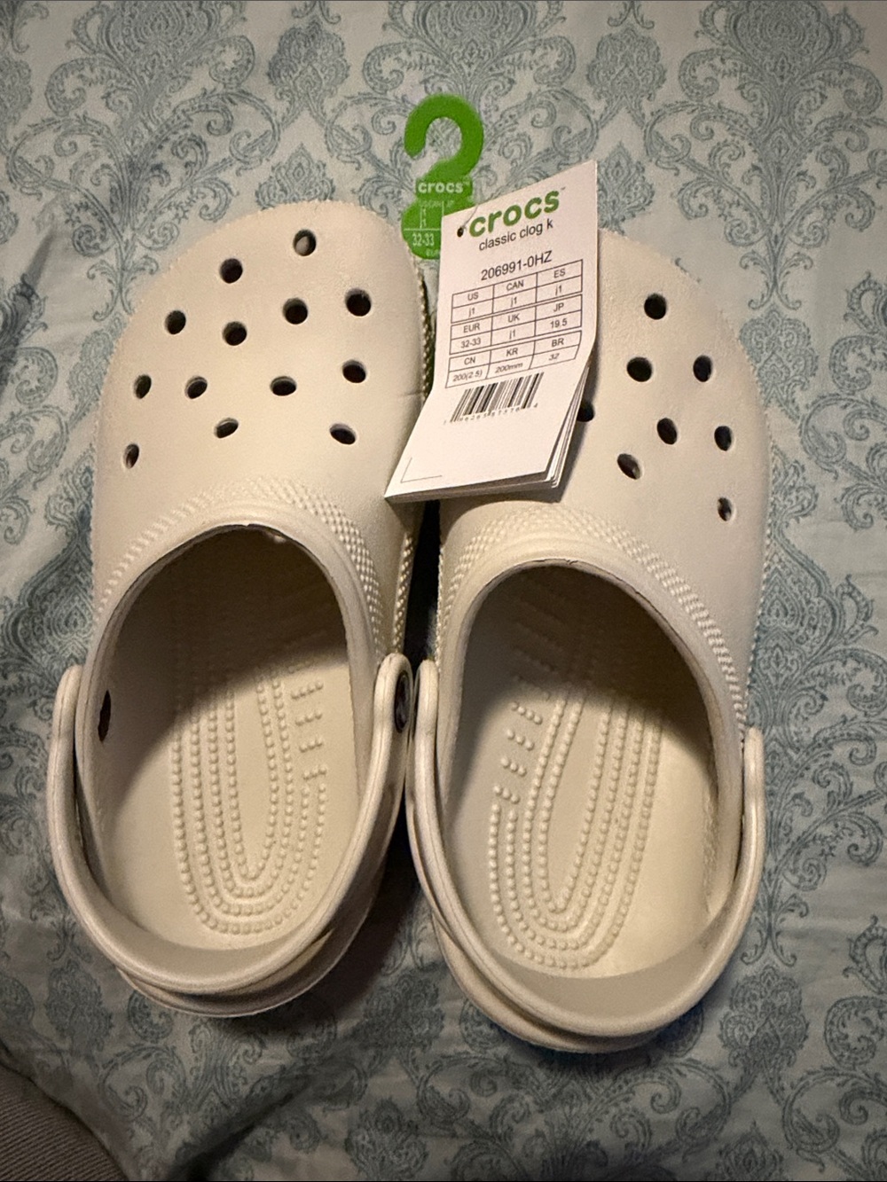 CROCS Kids Classic Clog in White